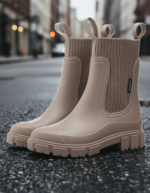 Load image into Gallery viewer, Women’s Waterproof Height-Increasing Rain Boots
