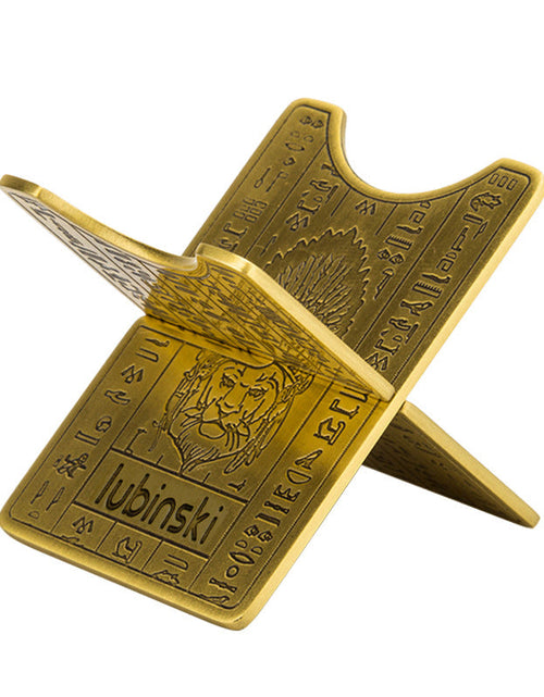 Load image into Gallery viewer, Cigar holder portable metal brass electroplated carbon fiber display cigar holder
