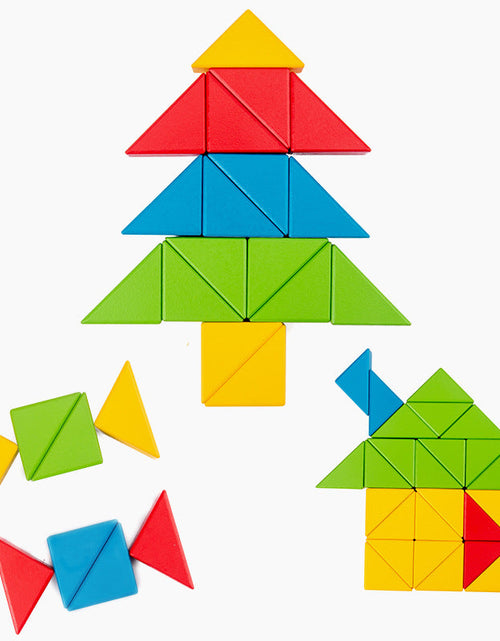 Load image into Gallery viewer, Children's puzzle, parent-child interaction, focus training, creative intelligence, triangle puzzle, building blocks, logical thinking toys
