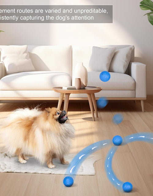 Load image into Gallery viewer, Smart Interactive Dog Toy Ball, Active Rolling Wicked Ball with Automatic Bouncing and Rotating for Puppy/Small Dogs Durable, Chewable, USB Recharger and Fun Gift Toy to Dog 2.2inch
