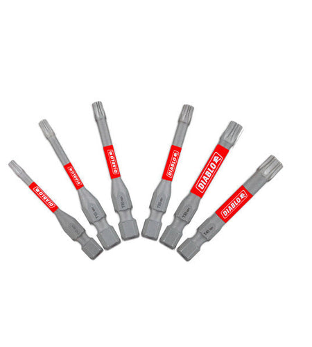 Diablo DTV2-S6 2" Torx Drive Bits (6-Piece)