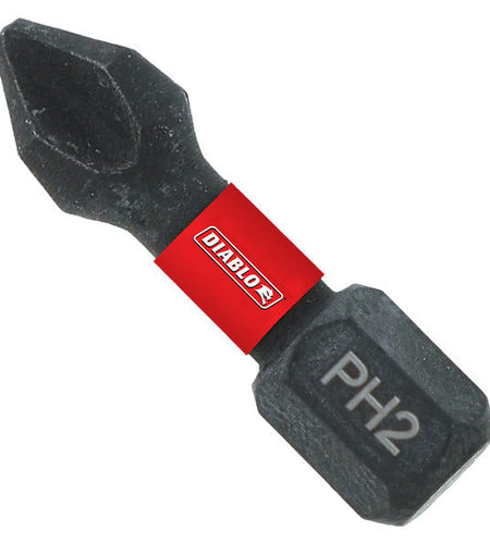 Diablo DPH21B 1" #2 Phillips Drive Bit (Bulk)