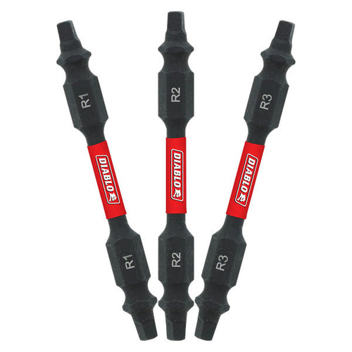 Load image into Gallery viewer, Diablo DDESQ225B 2-1/2" Double-Ended Square Drive Bit (Bulk)
