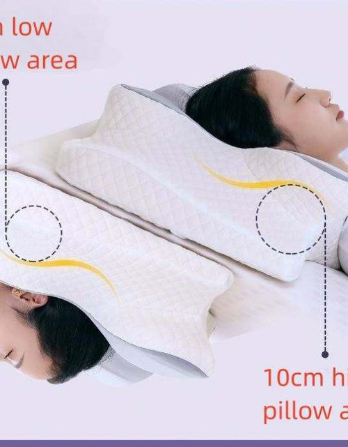 Load image into Gallery viewer, Ergonomic Cervical Pillow For Sleeping Orthopedic Support Pillows Odorless Contour Neck Pain Memory Foam Pillow
