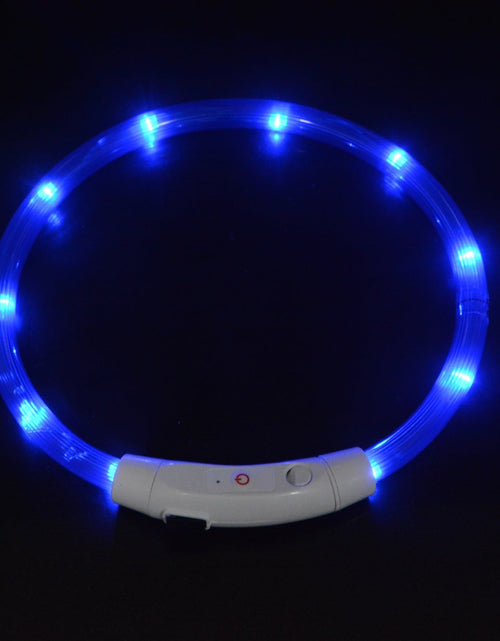 Load image into Gallery viewer, Dog luminous collar luminous pet collar USB charging neck ring LED luminous dog collar
