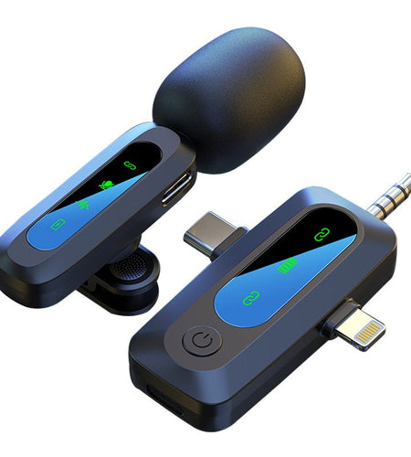 Wireless lavalier microphone J3 three in one interface intelligent sound collection and noise reduction lavalier microphone