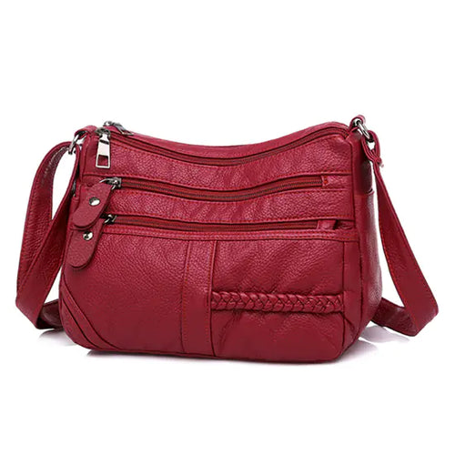 Load image into Gallery viewer, Chic Multi-Layer Soft Leather Shoulder Bag for Women
