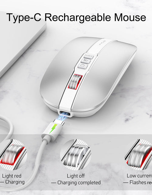 Load image into Gallery viewer, Wireless Mouse Bluetooth Dual Mode 2.4G/BT5.1 Silent Mouse 2400DPI PC Notebook Business Office
