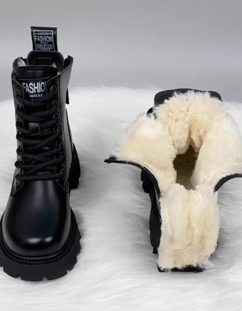Load image into Gallery viewer, Women’s Padded Insulated Winter Boots – Stylish Thick Sole Snow Boots

