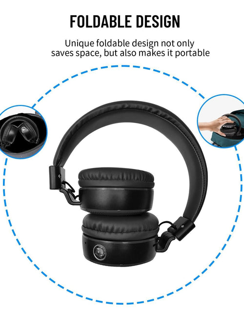Load image into Gallery viewer, AKZ-B67 Bluetooth headset with high battery flashlight lighting headset card insertion FM
