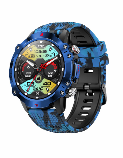 Load image into Gallery viewer, KR10 smartwatch  round screen 8763E one click Bluetooth call heart rate sports watch
