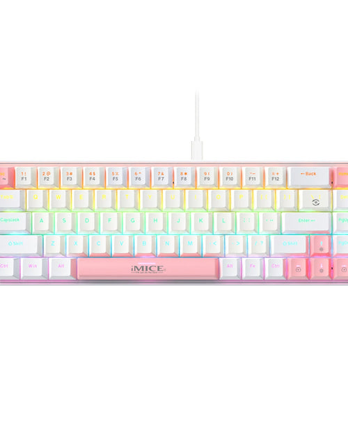 Load image into Gallery viewer, Customized mechanical keyboard TYPE-C wired green axis, red axis, tea axis, black axis
