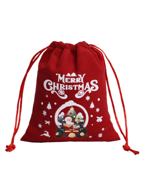 Load image into Gallery viewer, Christmas Gift Velvet/linen Drawstring Bags Bracelet Jewelry Candy Packaging Bags
