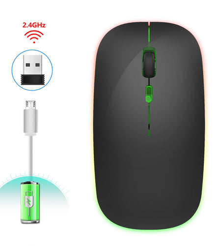 2.4G Colorful Luminous Wireless Mouse Silent Laptop Desktop Office Mouse