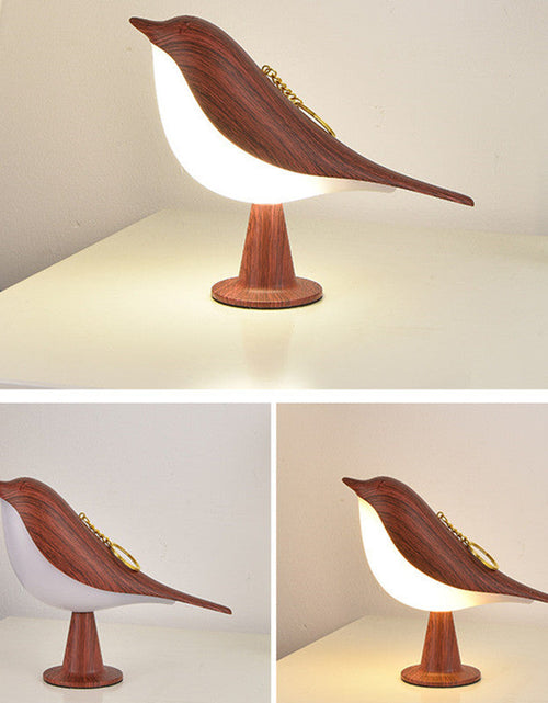 Load image into Gallery viewer, Creative Magpie Aromatherapy Lamp Car mounted Decorative Lamp Bedside Bird Night Lamp Three color Touch Charging Atmosphere Table Lamp
