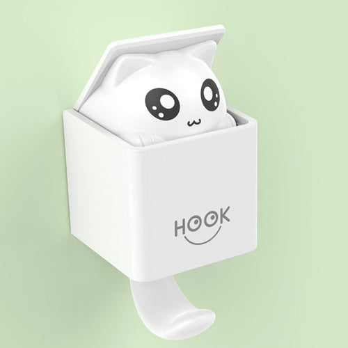 Load image into Gallery viewer, Creative nail free adhesive hook, plastic hook, wall hook, door mounted adhesive hook, clothes, shoes, hats, multi-purpose hook
