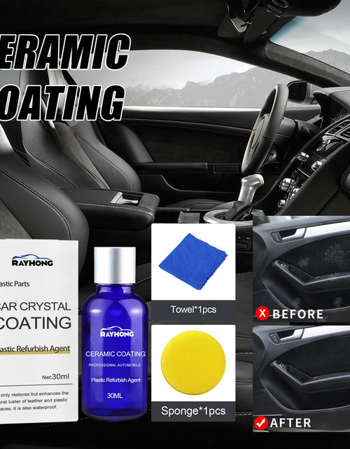 Load image into Gallery viewer, Automotive Plastic Refurbishment Coated Crystal Liquid, Instrument Panel Interior Clean Decontamination Anti-dust Refurbishment Bright Coating Liquid
