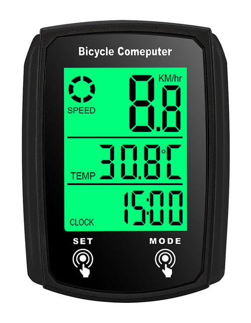 Load image into Gallery viewer, Wired LCD Digital Bicycle Computer - Speedometer and Odometer with Backlight, a Must - have Bike Accessory
