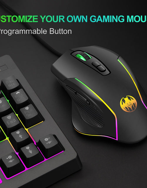 Load image into Gallery viewer, Wireless charging illuminated gaming mouse with anti sleep function automatic cursor movement to prevent computer screen lock
