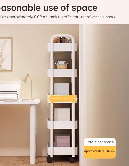 Load image into Gallery viewer, Multi-Layer Wheeled Utility Cart (for home, kitchen, bathroom storage: snacks, books)
