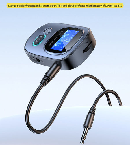 Bluetooth 5.3 adapter T68 Bluetooth audio receiver and transmitter 2-in-1 music receiver Bluetooth transmitter