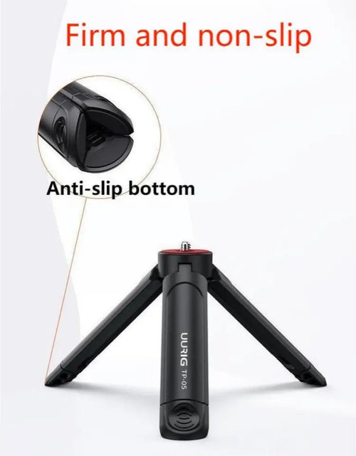 Load image into Gallery viewer, Introduction to Mobile Photography uurig TP-05 Mini Extended Tripod with Phone Clip Tripod
