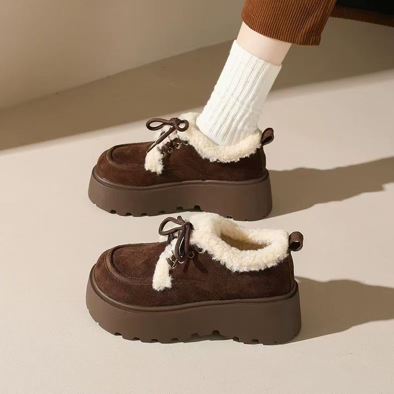 Women’s Fleece Lined Chunky Sole Winter Shoes