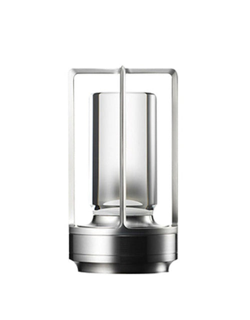 Load image into Gallery viewer, Crystal table lamp cross bedside desk bar atmosphere restaurant home touch charging USB night light
