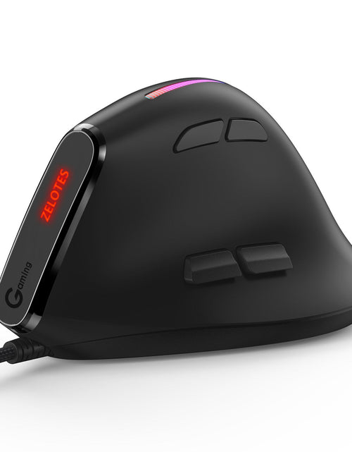 Load image into Gallery viewer, ZELOTES Master T50RGB Vertical Grip Ergonomic Programming Gaming Notebook Wired Mouse
