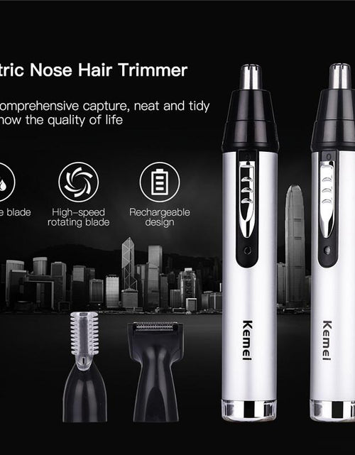 Load image into Gallery viewer, Kemei Fast shaving Men Electric Nose Ear Hair Trimmer Painless Women trimming sideburns eyebrows Beard hair clipper cut Shaver46
