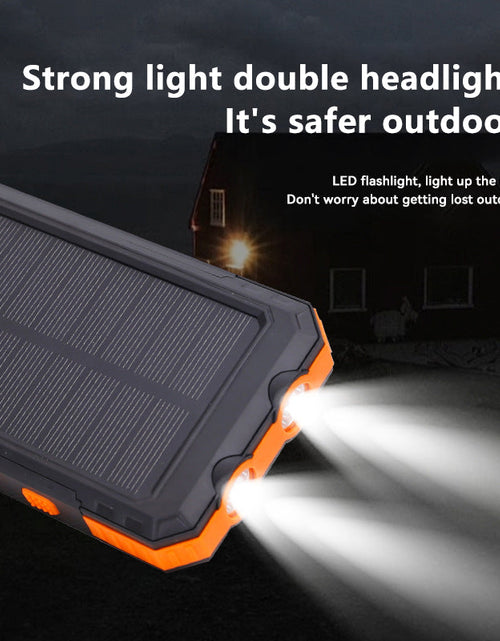 Load image into Gallery viewer, Ultra thin solar power bank 20000mAh with compass three proof solar power bank
