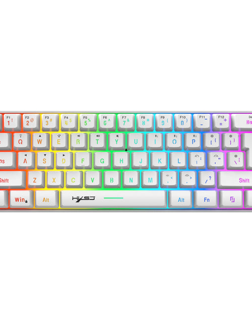 Load image into Gallery viewer, 61 key keyboard Bluetooth the third mock examination 2.4G wireless keyboard RGB backlight tablet phone mini keypad
