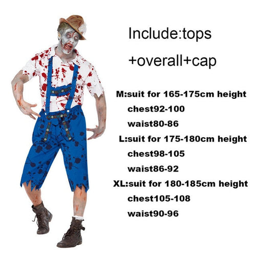 Load image into Gallery viewer, Scary Halloween Costumes for Adult Men Zombie Nurse Nun Bloody Ghost Bride Middle Ages Women Fancy Dress Cosplay Costumes
