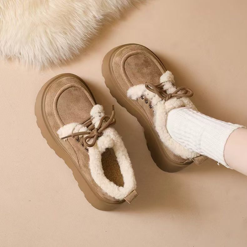 Women’s Fleece Lined Chunky Sole Winter Shoes