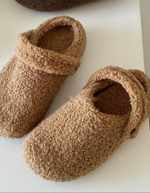 Load image into Gallery viewer, 🩴 Women’s Closed-Toe Fleece-Lined Thickened Two-Way Wear Slippers
