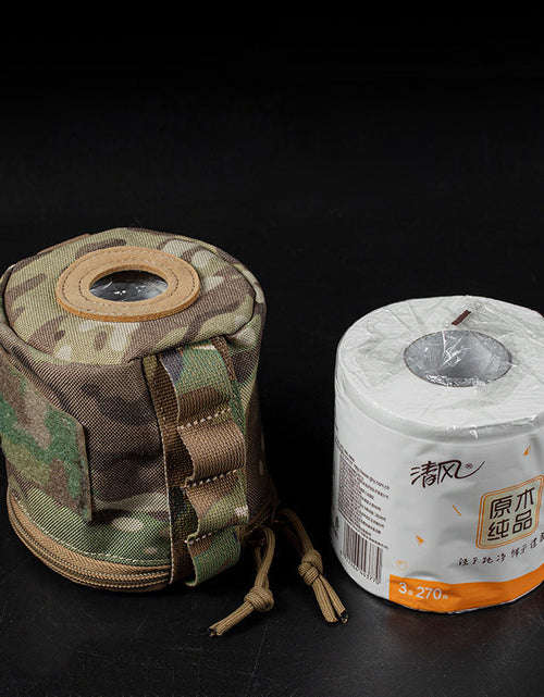 Load image into Gallery viewer, Velcro MOLLE Webbing Paper Towel Quick Draw Paper Roll Paper Storage Bag

