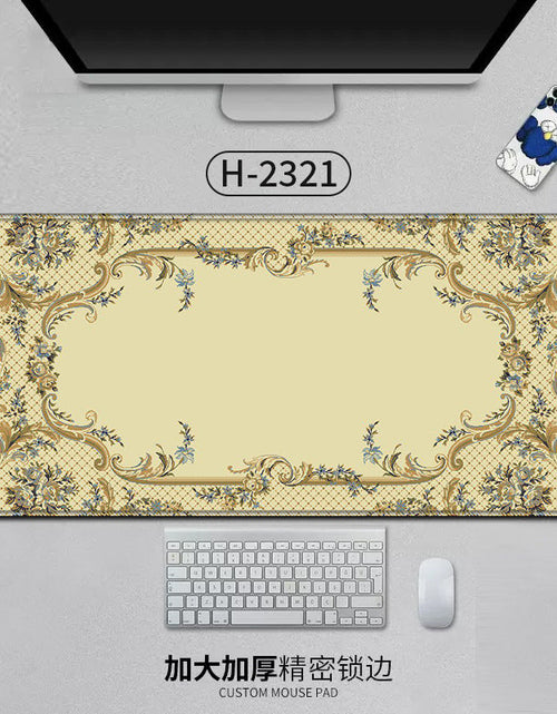 Load image into Gallery viewer, Large Persian Mouse Pad Office Carpet MousePad Natural Rubber Lockedge Anti Slip Desk Mat Laptop Office Game Accessories Pad
