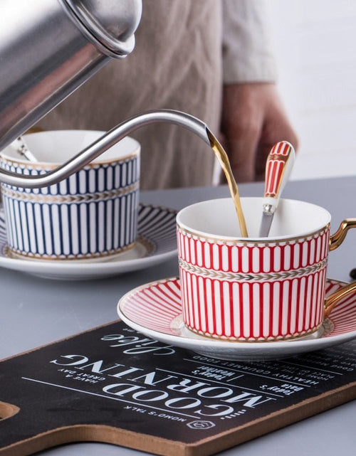 Load image into Gallery viewer, Nordic minimalist ceramic coffee cups and plates, English black tea cups, water utensils, tea cups, household offices
