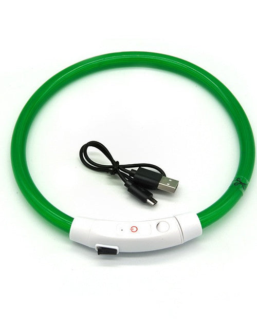 Load image into Gallery viewer, Dog luminous collar luminous pet collar USB charging neck ring LED luminous dog collar
