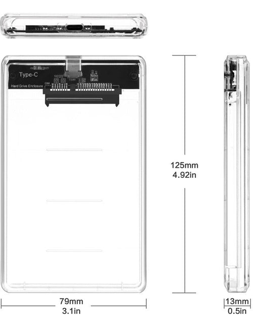 Load image into Gallery viewer, 2.5-inch Type-C hard drive box USB 3.0 notebook portable hard drive box USB 3.1

