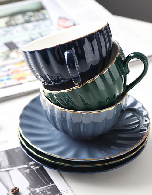 Load image into Gallery viewer, Nordic Style Simple Coffee Cup Set Creative Ceramic Coffee Cup British Afternoon Tea Cup Black Tea Cup Girl Heart
