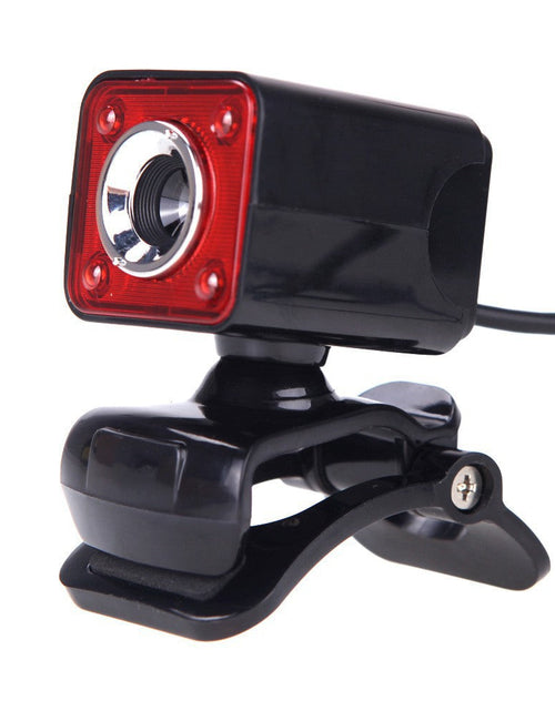 Load image into Gallery viewer, High definition night vision computer camera with built-in 10 meter sound-absorbing microphone and 4LED free switch
