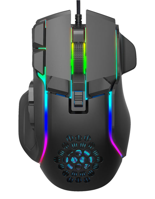 Load image into Gallery viewer, Gaming gaming mouse macro programming cool RGB lighting 12800 DPI adjustable mechanical mouse
