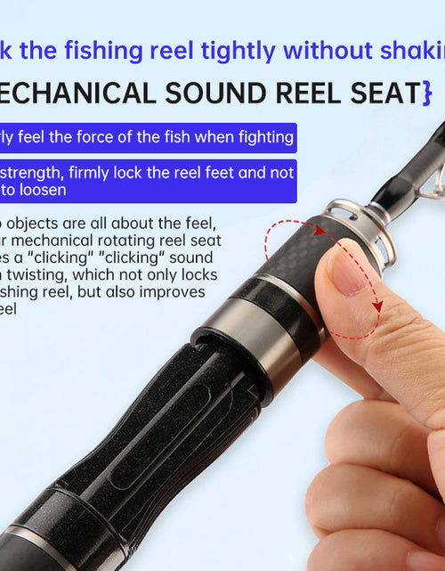 Load image into Gallery viewer, Portable Ultra - Short Carbon Fiber Telescopic Fishing Rod: 1.5m/1.68m/1.8m Options, Ideal for Sea Fishing with 32cm - Related C
