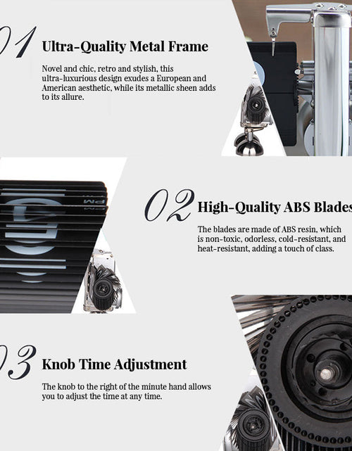 Load image into Gallery viewer, Retro flip digital clock, battery - powered mechanical clock for home &amp; office decor
