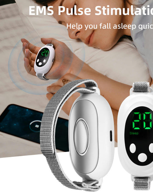 Load image into Gallery viewer, Portable Pulse Sleep Aid Relieves Insomnia Helps Fall Asleep Fast Handheld Sleeper
