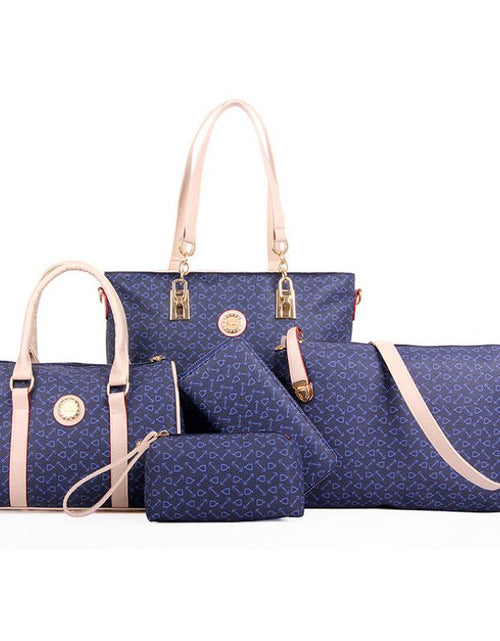 Load image into Gallery viewer, 6 pcs lady set bag Women handbag with shoulder bag+Totes+clutch+key holder
