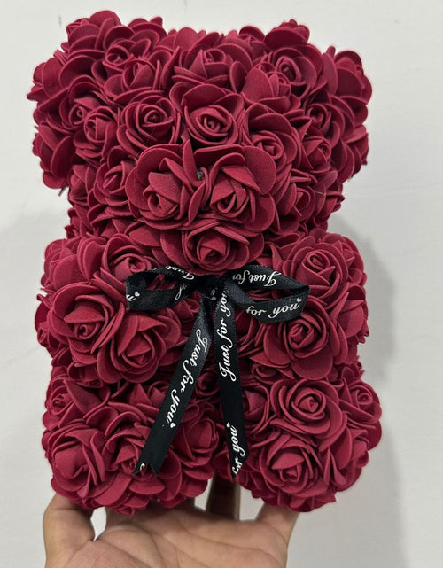 Load image into Gallery viewer, Mother's Day Gift 25cm Foam Flower Bear PE Rose Flower Bear PVC Gift Box Valentine's Day Cross-border Bestseller
