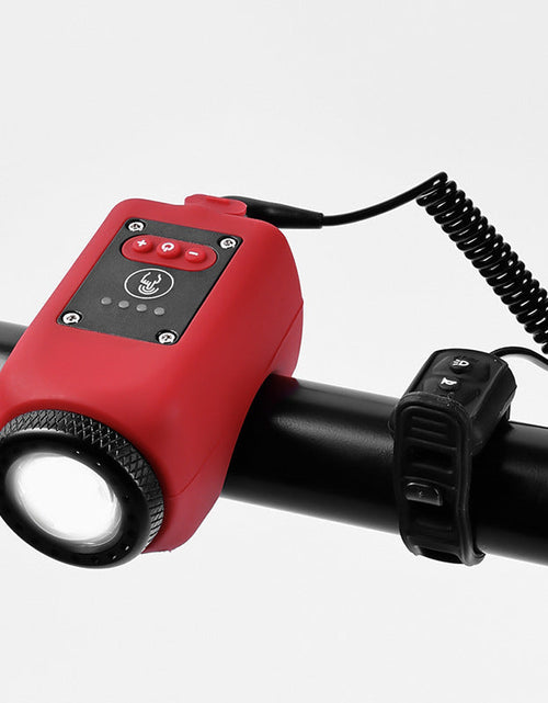 Load image into Gallery viewer, Bicycle lights, mountain road bikes, high decibel horn lights, outdoor cycling, waterproof USB charging bike riding lights
