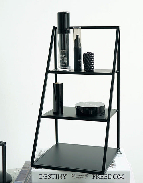 Load image into Gallery viewer, Tea Break Dessert Rack Set Simple Modern Black Iron Cake Plate Marble Tray Creative Cake Rack
